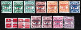 SAMOA 1899 PROVISIONALS  OVERPRINTS  MH - Samoa