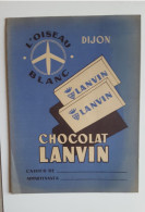 Protège Cahier Chocolat Lanvin  - L'Oiseau Blanc - Cacao