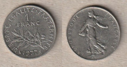 02372) Frankreich, 1 Franc 1977 - 1 Franc