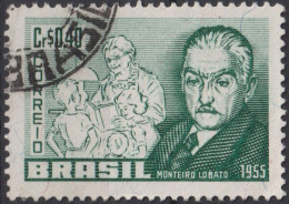 1955 Brasilien ° Mi:BR 885, Sn:BR 829, Yt:BR 612, José Bento Renato Monteiro Lobato (1882-1948) - Gebraucht