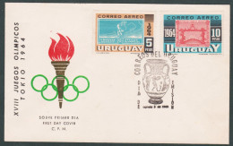 1964 URUGUAY FDC Tokio Special Postmark International Olympic Games - Jeux Olympique - Estate 1964: Tokio