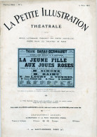 Théâtre Sarah-Bernhardt.1919.La Jeune Fille Aux Joues Roses De François Porché.Acteurs Mme Simone.M.Raimu. - Andere & Zonder Classificatie