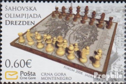 Montenegro 176 (kompl.Ausg.) Postfrisch 2008 Schacholympiade - Montenegro