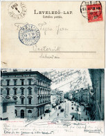 Ungarn 1901, 10 F. Auf Sw-AK Corso U. Postamt FIUME N. Schweden. - Covers & Documents