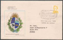 1980 URUGUAY Special Postmark Paris 1924 9 Jun Olympic Games - Jeux Olympique Football Futbol Soccer -scarce - Verano 1924: Paris