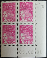 3096** Luquet 4.50 Rose Type II - 1990-1999