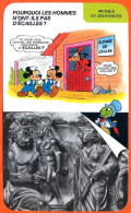 Disney Humour Pourquoi Les Hommes N'ont Pas D'écailles  Fiche Illustrée Documentée Mythes Et Croyances - Other & Unclassified