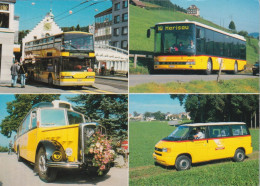 Ostschweiz - Postautos Im Einsatz  (4 Bilder)        1995 - Autres & Non Classés