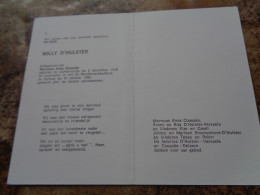 Doodsprentje/Bidprentje   WILLY D'HULSTER   Lichtervelde 1918-1986 Torhout  (Echtg A. Coussée) - Religion & Esotérisme