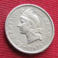 Dominican Republic 10 Centavos 1967 KM# 19a Lt 1645 *VT República Dominicana République Dominicaine - Dominicaine