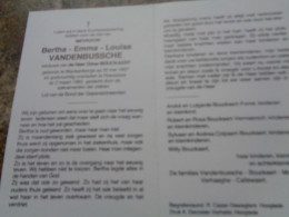 Doodsprentje/Bidprentje Bertha-Emma-Louisa VANDENBUSSCHE  Blankenberge 1907-1992 Roeselare (Wwe Omer BOUCKAERT) - Religion & Esotérisme