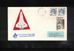 USA 1981 Space / Weltraum Space Shuttle Columbia Interesting Cover - USA