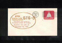 USA 1982 Space / Weltraum Space Shuttle STS-5  - STDN Buckhorn Lake Tracking Station Interesting Cover - USA