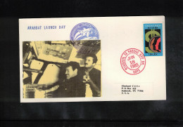 USA 1985 Space / Weltraum Space Shuttle - ARABSAT Launch Day Interesting Cover - USA