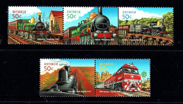 Australia 2004 Railways - Trains  Set Of 5 MNH - Mint Stamps