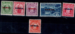 SAMOA 1914 STAMP NEW ZEALANT WITH OVERPRINT SAMOA MI No 35-40 MLH VF!! - Samoa