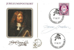 Norway 1997 Jubileum Card With Painting, Imprinted Posthorn NOK 3.70  - Cancelled Postmuseet 17.01.97 - Storia Postale