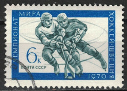 RUSSIA,USSR:1970 SC#3714 Used CTO World Ice Hockey Championships - Hockey (Ice)