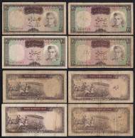 PERSIEN-PERSIA-IRAN 4 Pieces á 20 RIALS (1969) Pick 84 Unterschiedl. Erhaltung (26502 - Other - Asia