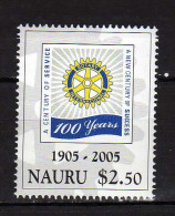 Nauru - 2005 The 100th Ann. Of Rotary International. MNH** - Nauru