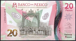 MEXICO $20 ! SERIES DA NEW 16-JAN-2023 DATE ! Victoria Rod. Sign. INDEPENDENCE POLYMER NOTE Read Descr. For Notes - Mexico