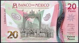 MEXICO $20 ! SERIES DF NEW 16-JAN-2023 DATE ! Irene Espin. Sign. INDEPENDENCE POLYMER NOTE Read Descr. For Notes - Messico