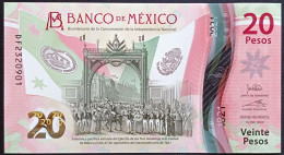 MEXICO $20 ! SERIES DF NEW 16-JAN-2023 DATE ! Jonathan Heat Sign. INDEPENDENCE POLYMER NOTE Read Descr. For Notes - Messico