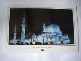 U A E United Arab Emirates Abu Dhabi Sheikh Zayed Mosque   Neuve - Emirati Arabi Uniti