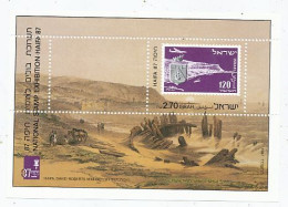 TIMBRE STAMP ZEGEL ISRAEL BF 35 EXPO PHILATELIQUE HAÏFA 87  XX - Nuevos (con Tab)