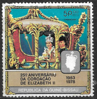 GUINE BISSAU — 1978 Queen Elizabeth Coronation 5P00 Used Stamp - Guinea-Bissau