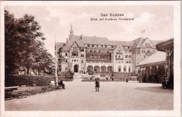 Bad Kudowa , Blick Auf Kurhaus Fürstenhof (Ungelaufen , Textseite Beschrieben) - Schlesien