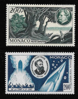 Monaco P.A N°59/60**, J.Verne, A Schweitzer. Cote 92€. - Poste Aérienne