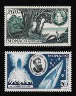 Monaco P.A N°59/60*, J.Verne,.A Schweitzer Cote 50€. - Poste Aérienne