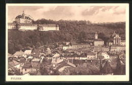 AK Fulnek, Panorama Mit Schloss Und Wohnhäusern  - Tsjechië