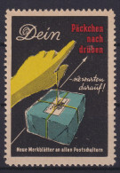 Post Postsache Vignette Cinderella Briefmarke Reklamemarke Päckchen Nach Drüben - Non Classés