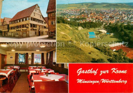 73846416 Muensingen BW Gasthof Zur Krone Gaststube   - Muensingen