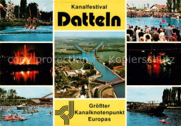 73813302 Datteln Kanalfestival Fliegeraufnahme Regatta Datteln - Datteln