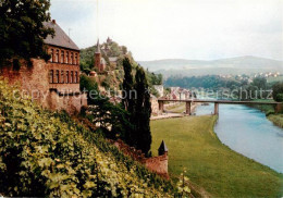 73813196 Saarburg Saar Blick Auf Burg Und Saarbruecke Saarburg Saar - Saarburg