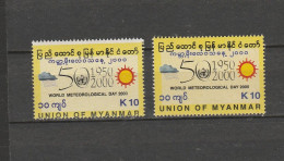 BURMA/MYANMAR STAMP ERROR 2000 ISSUED METHEOROLOY 10K SINGLE, MNH - Myanmar (Burma 1948-...)