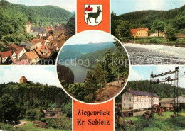 73101046 Ziegenrueck Teilansicht Saalepartie Schlossblick Wasserkraftmuseum Zieg - Ziegenrück