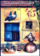 India 2010 Pigeon, Sparrow, Taube,Nature,House,Village, Bird ,Birds ,Vogel, Vögel, Oiseaux MS MNH (**) Inde Indien - Neufs