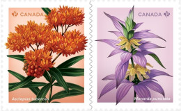 2024 Canada Flower Wildflowers Set Of 2 From Booklet MNH - Francobolli (singoli)