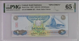 United Arab Emirates, 20 Dirhams *SPECIMEN* - United Arab Emirates