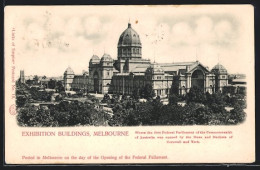 AK Melbourne, Exhibition Buildings, Ausstellung  - Melbourne