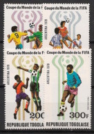 TOGO - 1978 - Poste Aérienne PA N°YT. 348 à 351 - Football World Cup Argentina 78 - Neuf Luxe ** / MNH / Postfrisch - Togo (1960-...)