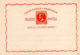 BRESIL ENTIER CARTE 80 REIS NEUF - Enteros Postales