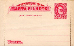 BRESIL ENTIER LETTRE 80 REIS NEUF - Postal Stationery