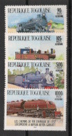 TOGO - 1984 - Poste Aérienne PA N°YT. 527 à 530 - Trains - Neuf Luxe ** / MNH / Postfrisch - Togo (1960-...)