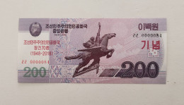 Korea Commemorative 2018 (2008) 200 Won UNC 0000084 - Corea Del Norte