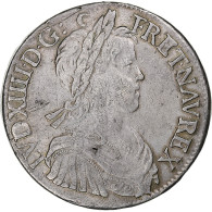 France, Louis XIV, Écu à La Mèche Longue, 1653, Rennes, Argent, TTB - 1643-1715 Lodewijk XIV De Zonnekoning